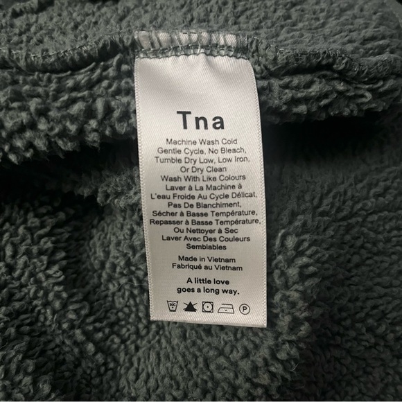 Tna Sz XXS The Teddy Zip-Up from Aritzia in Sage Green - Picture 13 of 15